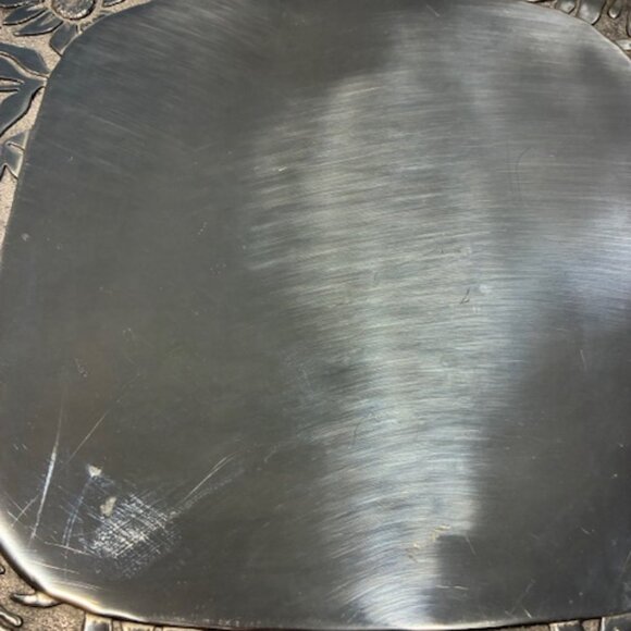 Gorham 13.5" Square Sunflower Metal Serveware Serving Tray Platter - Picture 3 of 6